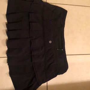 Black Lululemon Pleated Skirt